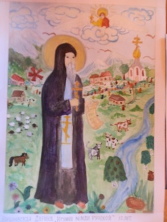 Преподобный Сергий Радонежский рисуют дети
