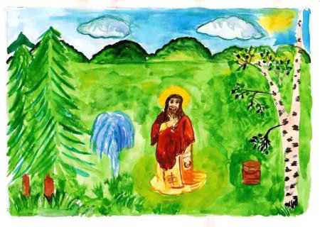 Дети рисуют святых
