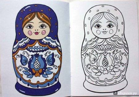 Матрешка роспись для детей