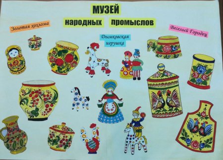 Народные промыслы России для дошкольников