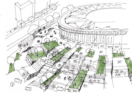 План стадиона Колизей Краснодар