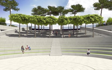 Парк Галицкого в Краснодаре амфитеатр