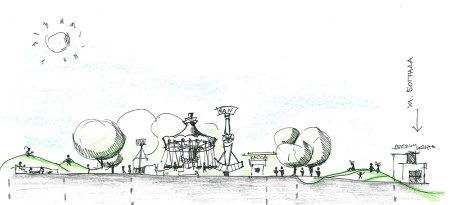 Космический парк рисунок