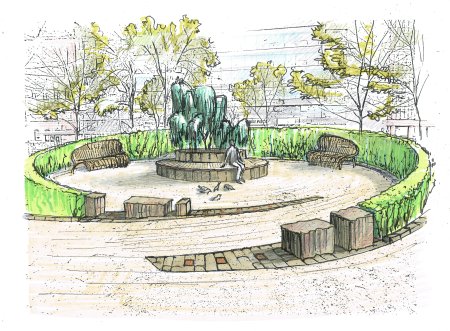 Памятник ландшафтной архитектуры "сквер по улице Клары Цеткин"