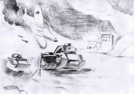 Рисунок на тему Сталинградская битва