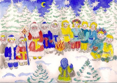 Рисунок к сказке 12 месяцев