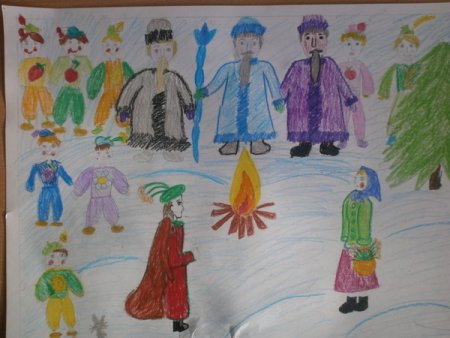 Сказка 12 месяцев рисунки месяцев