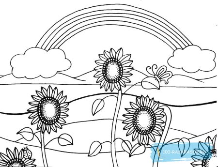 Раскраска природа