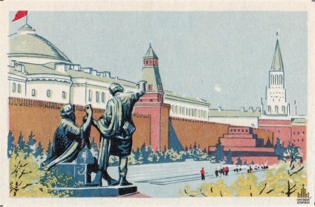Памятник Минину и Пожарскому на красной площади рисунок