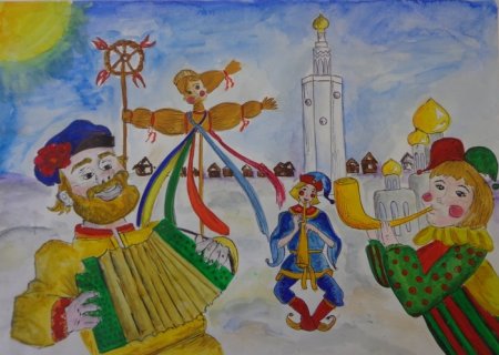 Народные праздники рисунки