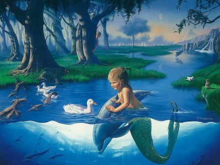 Пейзаж Русалка