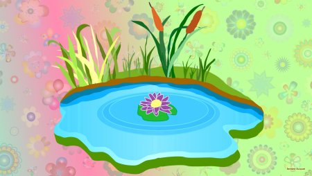 Фон водоема для детей