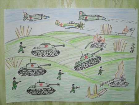 Война глазами детей рисунки