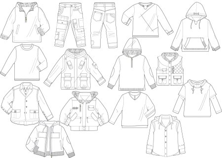 Детская одежда эскизы