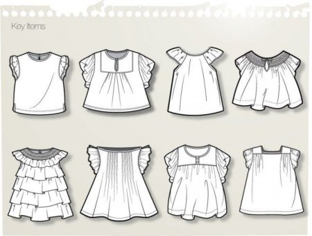 Эскиз детского платья