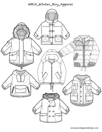 Эскизы одежды для детей