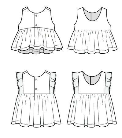 Эскиз детского платья