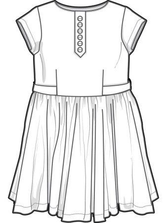 Эскиз детского платья