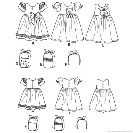 Детские платья лекала