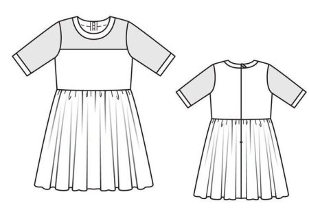 Эскиз детского платья