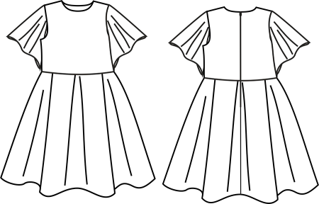 Эскизы платьев для детей