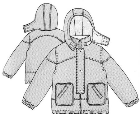 Эскиз детской куртки