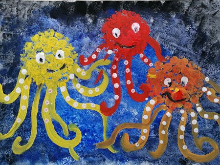 Рисование Осьминожки