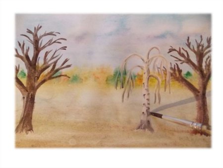 Рисунок на тему ноябрь