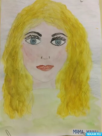 Портрет мамы старшая группа