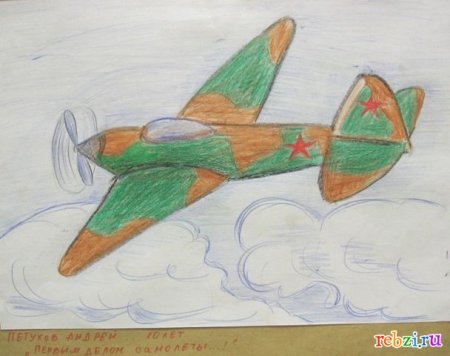Детские рисунки самолетов
