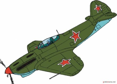 Военный самолет рисунок