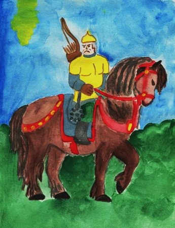 Рисование богатыря