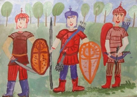 Рисунок богатыря 2 класс Илья Муромец