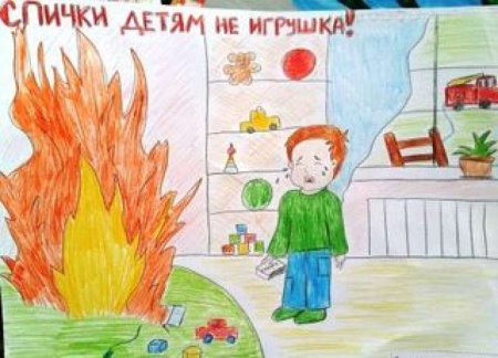 Огонь и дети безопасность