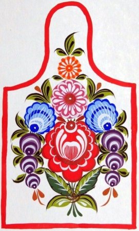 Разделочная доска Городецкая роспись 5кл