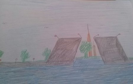 Рисование мосты Санкт-Петербурга старшая группа