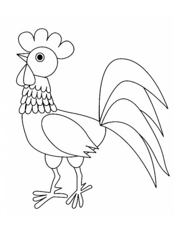 Рисование петушок