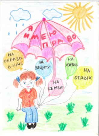 Рисунки детей на правовую тему