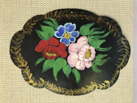 Нарисовать расписной Жостовский поднос