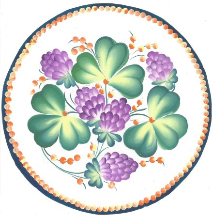 Жостовская роспись вектор