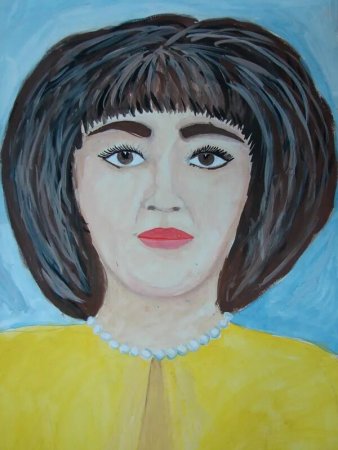 Портрет женщины для детей