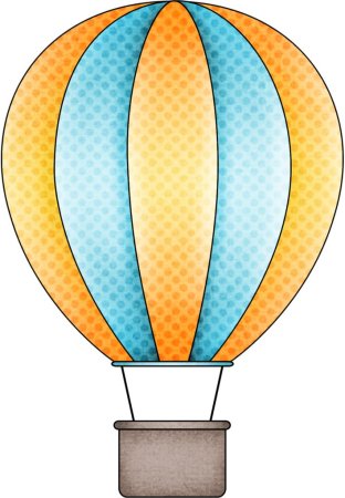 Воздушный шар для скрапбукинга