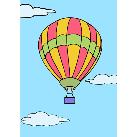 Воздушный шар рисовать