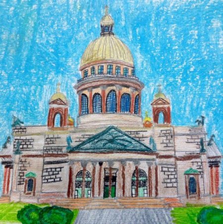 Питер Исаакиевский собор рисунок