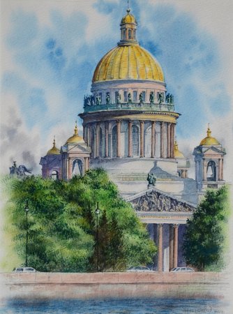 Исакиевский собор зарисовки