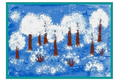 Нетрадиционное рисование зима