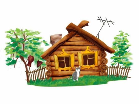 Деревянная изба для детей