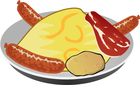 Мультяшные блюда с едой