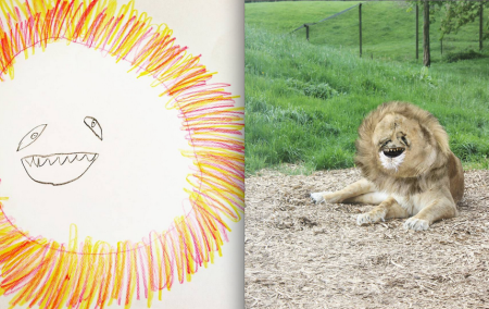 Детские рисунки в реальной жизни