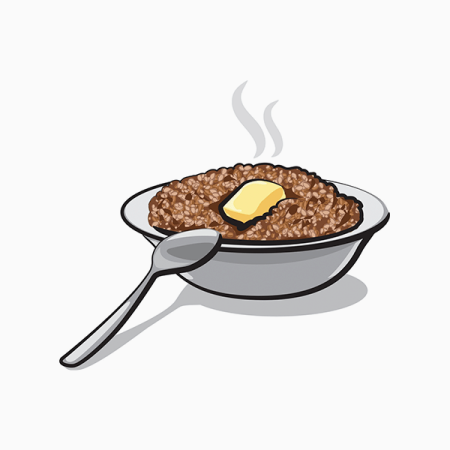 Гречневая каша вектор